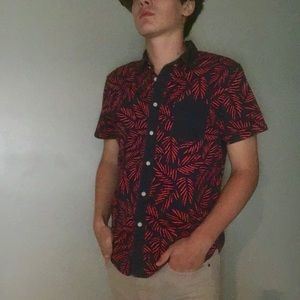 Floral Print Button Down Arizona Tee